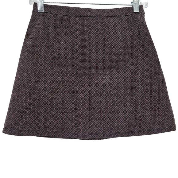 Urban Outfitters Cooperative Womans size 2 Cleo Purple/Black Floral Mini Skirt - Picture 1 of 7